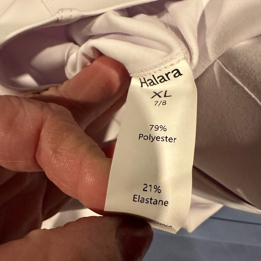 Halara White Control Top Adjustable Length Leggin… - image 7